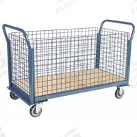 JAMCO Platform Truck: 1,200 lb, 48 in L x 24 in W x 10 in H Deck, 5 in Caster Dia (MPN EM248P500GP). Key specifications — attr1345773: (4) Removable Panels; attr1345778: (2) Rigid; attr1345804: JAMCO.