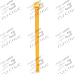 GRAINGER Cable Tie: 8 in Nominal Lg, 1 15/16 in Nominal Max. Bundle Dia., 0.14 in Wd, Yellow, 100 PK (MPN 36J220). Key specifications — Brand: GRAINGER; Outdoor Use: Yes; Color: Yellow.
