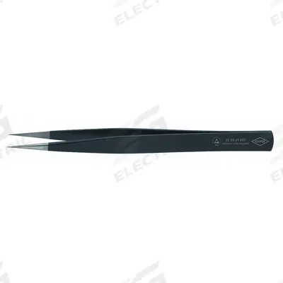 KNIPEX Precision Tweezers: Stainless Steel, Point - ESD-Safe Tweezers