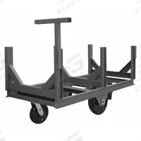 APPROVED VENDOR Bar and Pipe Truck: 5,000 lb, 60 in L x 28 in W x 30 1/2 in H Overall Dim., Phenolic (MPN BCTEH-2860-5K-95). Key specifications — Caster/Wheel Configuration: (2) Swivel; Brand: APPROVED VENDOR.