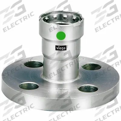 VIEGA MEGAPRESS Crimp Adapter Fitting: 1 1/4 in Pipe Size, Press-fit, EPDM - Potable Water Stainless Steel Press Flanges