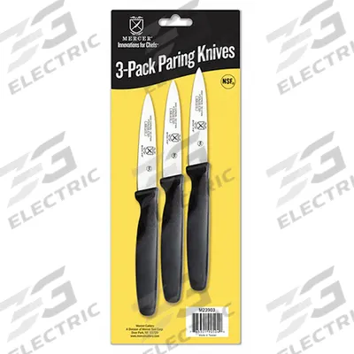 MERCER CUTLERY Knife Set: 3 Implements, Steel, 3 in Blade Lg, 3 in Overall Lg, NSF Certified (MPN M23903) - Furnishings, Appliances and Hospitality