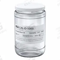 IKA Silicon Oil: 1,000 cps Viscosity, 500 mL Volume, Clear Glass, Jar, Liquid, 12 mo Shelf Life (MPN 25000436). Key specifications — Brand: IKA; Compatible Product Type: Viscometers.