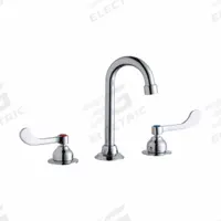 ELKAY Handle-Operated Faucet: Elkay®, Brass, Centerset, Deck, 3 Mounting Holes, 1.5 gpm Flow Rate (MPN LK800GN04T4). Key specifications — Series: Elkay®; Brand: ELKAY.