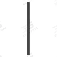 ASI GLOBAL Partition Column: Phenolic, Matte, Black, 82 in Ht, 4 in Wd, 3/4 in Thick (MPN 40-98870405-2000). Key specifications — Inner Core Type: Resin Impregnated Kraft Paper; Brand: ASI GLOBAL PARTITIONS; Color: Black; Finish/Texture: Matte.