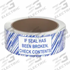 TAPECASE Carton Sealing Tape: 1.9 mil Tape Thick, Blue, 27 lb/in Tape Tensile Strength, 2 in x 55 yd (MPN 15C746). Key specifications — Message: If Seal Has Been Broken; Brand: TAPECASE.