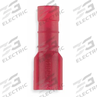 STA-KON Wire Disconnect: Female Socket, Red, Nylon, Full Coverage - Fully Insulated Quick Disconnects