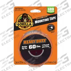 THE GORILLA GLUE COMPANY Film Tape: 1 in Roll Wd, 3 3/8 yd Overall Roll Lg, 43 mil Thick, Acrylic (MPN 102441)