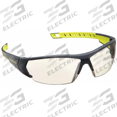 HEXARMOR Safety Glasses: Silver Lens, Half-Frame, Anti-Fog/Mirrored, Dielectric/Vented - Padded Comfort-Fit Safety Glasses