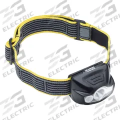 GRAINGER Headlamp: 133 lm Max. Brightness, 70.2 hr Max Run Time, 61 m Max Beam, 5 Light Outputs (MPN 49XX93). Key specifications — Brand: GRAINGER; Battery: Requires 3 AAA.