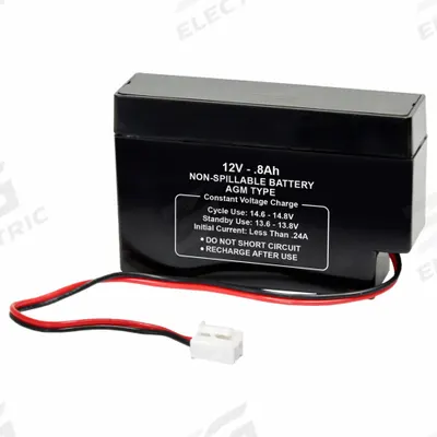 APPROVED VENDOR Sealed Lead Acid Battery: 12V DC, 800 mAh Capacity, 2.44 in Ht, 3.78 in Wd - AGM Sealed Lead Acid Batteries