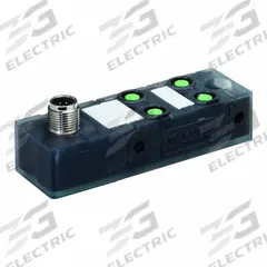 MURRELEKTRONIK Distribution Box: EXACT8, 4 Ports, 3 Pole M8 Female, 1.5 A Current Rating per Port (MPN 8000-84060-0000000). Key specifications — IP Rating: IP67; Features: PNP Electrical Design.