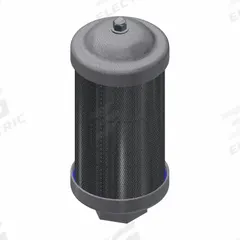 SOLBERG Discharge Silencer: 3/4 in FPT, 1 15/16 in Hex Size, Cast Aluminum, Polyester, 30 dBA NRR (MPN CAM-SW8103-075C). Key specifications — attr124412: SOLBERG; attr124418: Aluminum; attr124422: Polyester; attr124426: Cast Aluminum.
