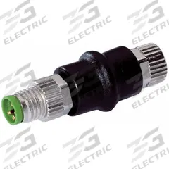 MURRELEKTRONIK Circular Connector: M8 3-Pole Male x M8 4-Pole Female, A Coded, 4 A Nominal Current (MPN 7000-88511-0000000). Key specifications — Brand: MURRELEKTRONIK; IP Rating: IP67; Housing Material: Zinc Die-Cast; Housing Finish: Nickel; Connector Body Type: Male x Female; Coding: A; Voltage Rating: 800V; Adapter Pole Configuration: M8 3-Pole Male x M8 4-Pole Female.