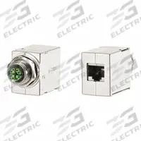 METZ CONNECT Panel Feed-Through Adapter: Panel Feed-Through, Zinc Die-Cast, M12 x RJ45, 1 Ports (MPN MWN811A415). Key specifications — Housing Material: Zinc Die-Cast; Includes Connector: Equipped; Mounting Type: Panel Feed-Through; Product Type: Panel Feed through Adapter; Connector Color: Metallike; Connection Type: M12 x RJ45; RJ45 Connector Type: Panel Feed-Through Adapter.