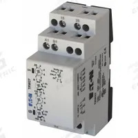 EATON Multi-Function Time Delay Relay: DIN-Rail Mounted, 12 to 240V AC/DC, 8 A, 16 Pins/Terminals (MPN TRW27). Key specifications — Delay Function: Pulse Sequence Monitoring; Input Voltage: 12 to 240V AC/DC; Brand: EATON.