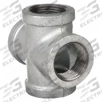APPROVED VENDOR Metal Pipe Cross: Cross, 1 1/2 in x 1 1/2 in x 1 1/2 in x 1 1/2 in, Malleable Iron (MPN 6KJ42)