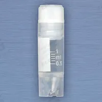 APPROVED VENDOR Cryogenic Vial: Cryogenic, Polypropylene, 1 mL, 12.5 mm Body Dia, Sterile, Colorless (MPN 3001). Key specifications — Self-Standing: Self-Standing; Brand: APPROVED VENDOR; Vial Type: Cryogenic; Body Color: Colorless; Includes Closure: Yes; Bottom Shape: Conical; Thread Location: Internal.