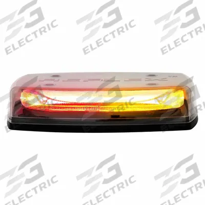 CODE 3 Mini Light Bar: Emergency Vehicle Mini Light Bar, Amber/Red, 40.8 W Watt - Emergency Vehicle Mini Light Bars