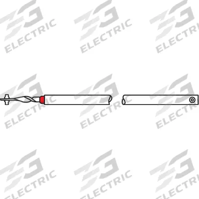 APPROVED VENDOR Spiral Balance Standard Rod: 29 5/8 in Overall Lg, Red - Window Balances