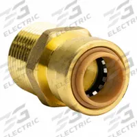 APPROVED VENDOR Adapter: 1/2 in OD x 3/4 in Pipe Size, Push-to-Connect x MNPT, Brass (MPN LF842MR). Key specifications — Brand: APPROVED VENDOR.