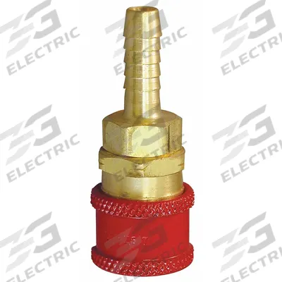 HANSEN Quick Coupler Body: Hose Barb - Acetylene Hose Quick-Disconnect Coupling Sockets