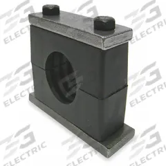 BEHRINGER PIPE SYSTEMS Vibration-Dampening Beta Clamp: Ribbed Bore, 304 Stainless Steel Clamp (MPN SHT62125-PP)