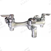 AMERICAN STANDARD Straight Service Sink Faucet: Wall, Centerset, Cast Brass, Chrome, Straight (MPN 8350243.004). Key specifications — Color/Finish: Chrome; Includes: Vacuum Breaker.