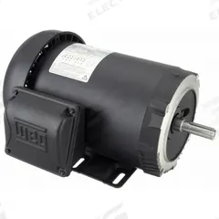 WEG General Purpose Motor: C-Face/Rigid Base Mount, Totally Enclosed Fan Cooled, 1 1/2 hp, 3,520 RPM (MPN 00156ET3E56C-S). Key specifications — Brand: WEG; Nameplate Voltage @ 60 Hz: 230/460V AC; Full Load Current @ 60 Hz: 3.74/1.87 A; Nameplate RPM @ 60 Hz: 3,520 RPM; Motor Enclosure: TEFC.