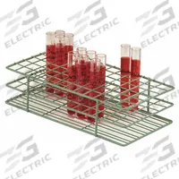 Tube Rack: 5 1/8 in Overall Wd, Steel, Green, (72) Places, 72 Compartments, Benchtop (MPN F18757-0000). Key specifications — Material: Steel; Mounting Location: Benchtop; Color: Green; Product Type: Test Tube Rack; Total Holding Capacity: (72) Places; Brand: SP SCIENCEWARE.