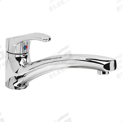 ZURN Low Arc Kitchen Faucet: AquaSpec, Brass, Single-Post, Deck, 1 Mounting Holes - Single-Post Kitchen Faucets