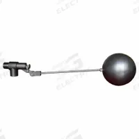 BOB Float Valve Assembly: For Water Media, Angle Valve Body, Cylindrical, Horizontal Piping, MNPT (MPN R1361-3/4-5). Key specifications — Mounting: Horizontal Piping; Arm Adjustability: Adjustable; Connection Gender - Side 1: Male; Connection Gender - Side 2: Female; Brand: BOB; Connection Type - Side 1: NPT; Connection Type - Side 2: NPT; Flow Rate: 58 gpm @ 85 psi.