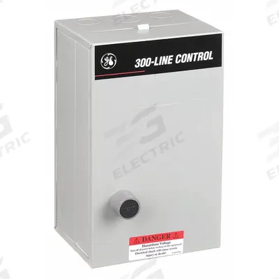 GE NEMA Magnetic Motor Starter: Non-Reversing, 3 Poles, NEMA Size 1, 27 A - Enclosed Non-Reversing Starters with Electronic Overloads