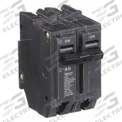 GE Miniature Circuit Breaker: THQL, 40 A, 120/240V AC, Single Phase, 10kA at 120/240V AC, Std (MPN THQL2140). Key specifications — Amps: 40 A; AC Voltage Rating: 120/240V AC; Phase: Single; Max. AIR Rating: 10kA at 120/240V AC; For Use With: Power Mark Gold Load Centers and AQ Lighting Panels.