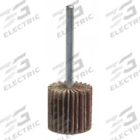 APPROVED VENDOR Flap Wheel: 2 in Dia x 1 1/2 in W, 1/4 in Straight-Shank, Aluminum Oxide, P60 Grit (MPN 08834137380). Key specifications — Brand: APPROVED VENDOR.