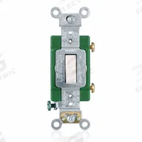 LEVITON Wall Switch: Toggle Switch, Single Pole, Maintained, White, 120/277V AC, 30 A (MPN 3031-2W). Key specifications — Illuminated: No; Voltage Rating: 120/277V AC.