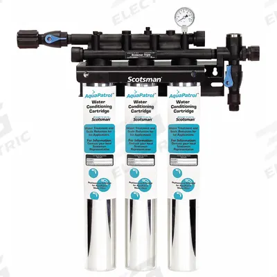 SCOTSMAN Water Filtration System: 10 micron, 6.3 gpm, 25 1/4 in Overall Ht - Ice Machine & Refrigerator Water Filter Systems