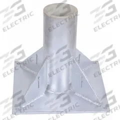 DAYTON Mounting Base: Pedestal, 2,000 lb Max Load Capacity, Welded Steel, For 4.5 in Mast Dia (MPN 33N391). Key specifications — Brand: DAYTON; Material: Welded Steel.
