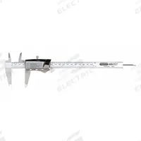 GENERAL Fractional-Display Digital Caliper: 0 in to 8 in /0 mm to 203 mm, 0.1 in (Lower Scale) (MPN 1478). Key specifications — attr1184648: +/- 0.02 mm; attr1184649: 0.0005 in/0.01 mm; attr1184654: Step; attr1184692: GENERAL.