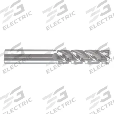 APPROVED VENDOR Square End Mill: Carbide, 4 Flute, 5/8" Mill Dia, 3" LOC, 6" OAL (MPN 284-000274) - Fast-Cutting Carbide Square End Mills