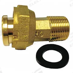 JONES STEPHENS Water Meter Coupling with Gasket: M20075