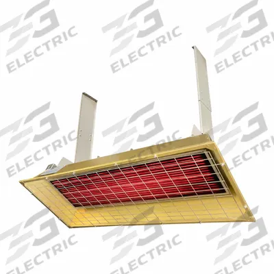 FOSTORIA Electric Infrared Heater: 6500 W Watt Output, 240V AC, 1 or 3 Phase, Hardwired - Indoor/Outdoor Suspended Infrared Radiant Electric Ceiling Heaters