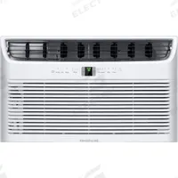 FRIGIDAIRE Through-the-Wall Air Conditioner: 700 sq ft, 208/230V AC, 14,000 BtuH, 6-15P, Fixed (MPN FHTC142WA2). Key specifications — Brand: FRIGIDAIRE; Voltage: 208/230V AC; CEER Rating: 9.5; NEMA Plug Configuration: 6-15P; Special Features_Broad: Remote Control.