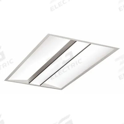 COLUMBIA LIGHTING Recessed Troffer: 4 ft Lg, 2 ft Wd, 5,730 lm, 3500K, 73 W, 277V AC, Grid - LED Center-Basket Patient & Exam Room Troffers