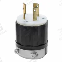 LEVITON Locking Plug: Non-NEMA, Black/White, 125/250V AC, 30 A, 3 Pole, 3 Blade (MPN 3331-C). Key specifications — Brand: LEVITON.