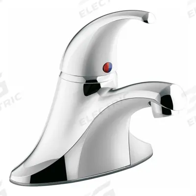 KOHLER Low Arc Bathroom Faucet: Coralais, Zinc, Polished Chrome Finish, 0.5 gpm Flow Rate - Centerset Handle Bathroom Faucets