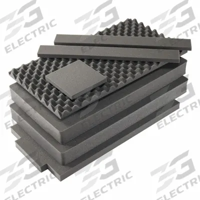PELICAN Protective Equipment: 33 1/8 in x 18 7/8 in, 2 in_3 in_1 1/2 in_3/4 in Foam Thick - Cubed Pick & Pull Foam Inserts