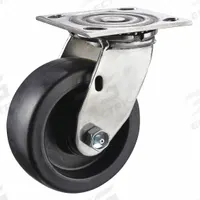 APPROVED VENDOR Plate Caster: Corrosion-Resistant, Swivel, Polypropylene, 5 in Wheel Dia, Rectangle (MPN P21SX-PB050R-14). Key specifications — attr1109528: Black; attr1109541: APPROVED VENDOR; attr1172513: Swivel.