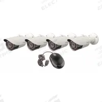 VITEK Video Surveillance Digital Systems: Bullet, 4 Cameras Included, 3.6 mm Max Focal Lg, 5MP (MPN VT-THB5CKTFE). Key specifications — Brand: VITEK; Camera Operating Voltage: 12V DC; Camera Resolution: 5MP; Lens Type: Fixed; Indoor/Outdoor Usage: Outdoor.