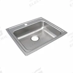 JUST MANUFACTURING Bowl Drop-In Sink: 22 in Overall Lg, 19 1/2 in Overall Wd, 4 in Bowl Dp, 1 Bowls (MPN SLADA1921A401-J). Key specifications — Brand: JUST MANUFACTURING; Color Family: Silver/Gray.